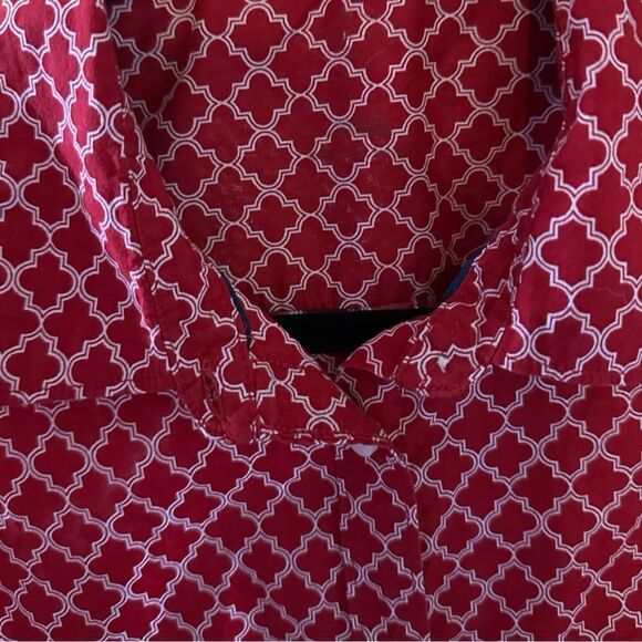 St John’s bay red sleevless button down no tag p2p 20 - Picture 6 of 11